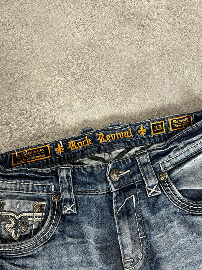 Rock Revival Vintage Straight Jeans (M-L)