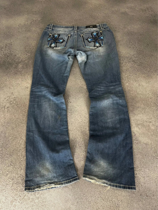 Miss Me Vintage Bootcut Jeans (M)